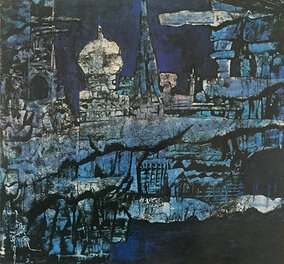 杨兴雅作品4  《幻城》  34X46cm（1999）日本藏家收藏